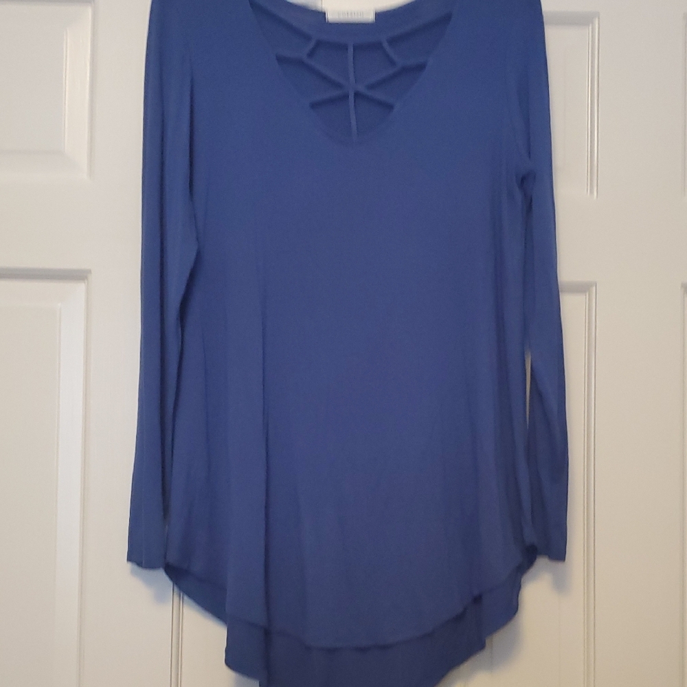 Cherish Royal Blue Long Sleeve Top